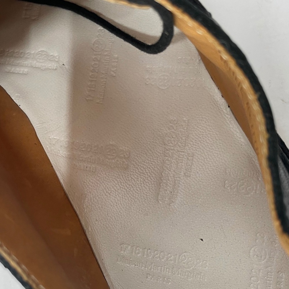 Maison Martin Margiela Mens Derby Shoes Black Leather Vibram Wedge Size 43 - Picture 7 of 8